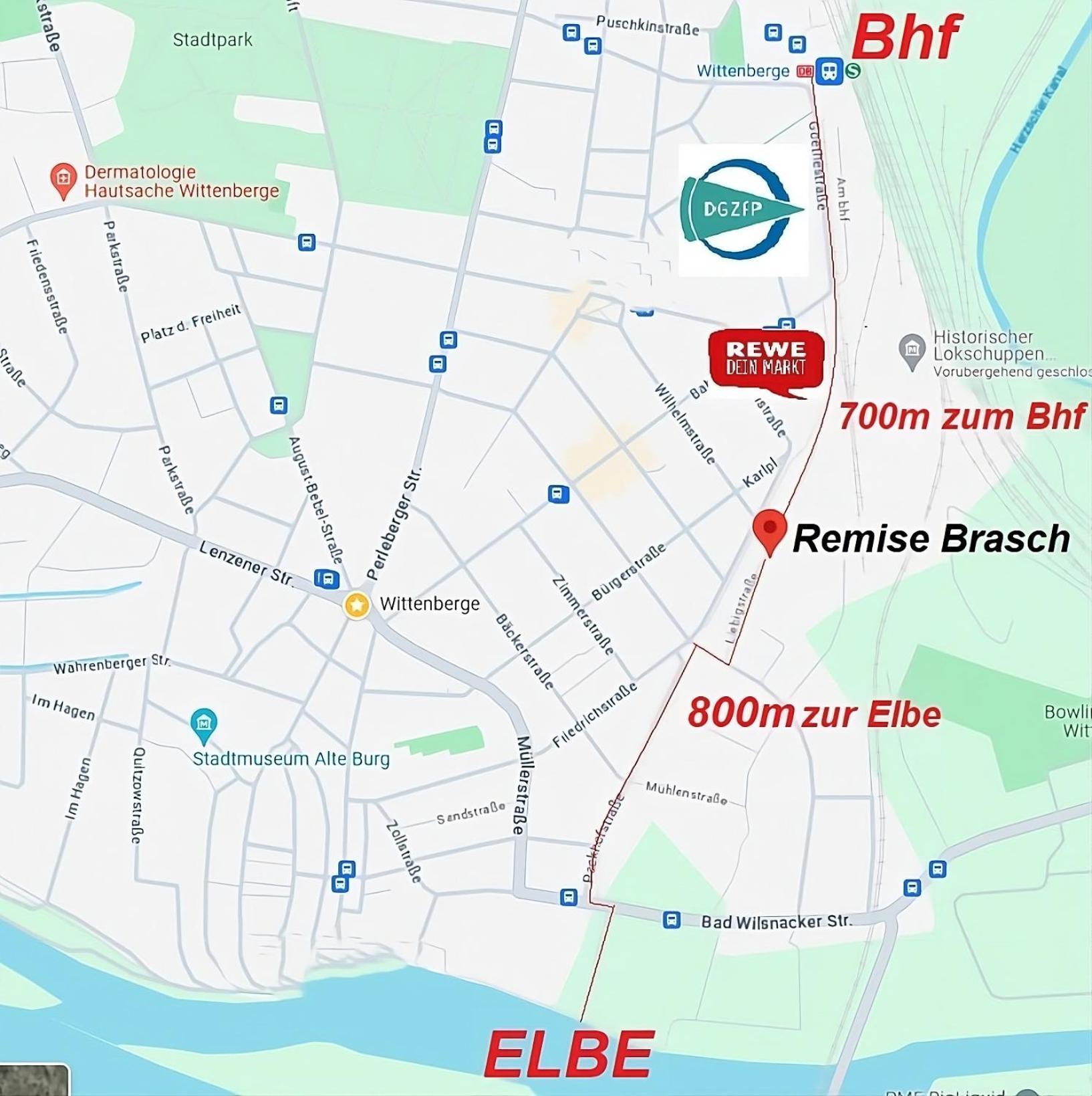 Remise Brasch - Zwischen Bahnhof Und Elbe Apartment Витенберге Екстериор снимка